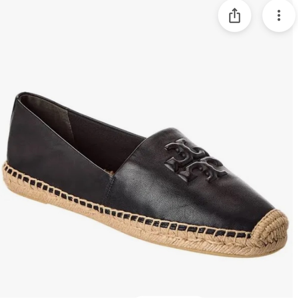 Tory Burch Everly Leather Espadrille, pre-loved condition.